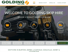 Tablet Screenshot of golding-skips.co.uk